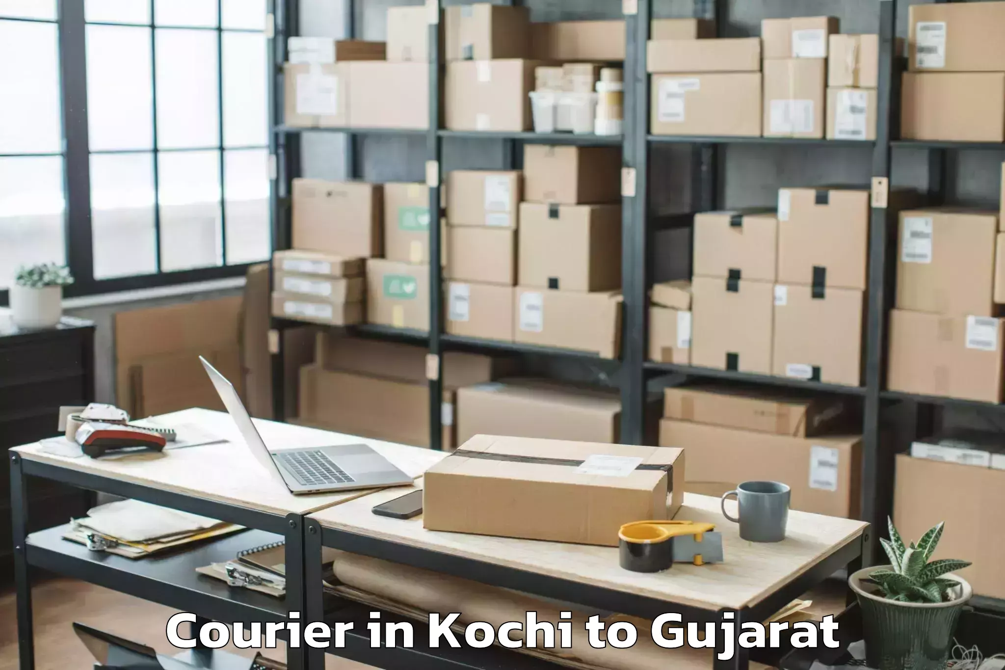 Hassle-Free Kochi to Gandhinagar Courier